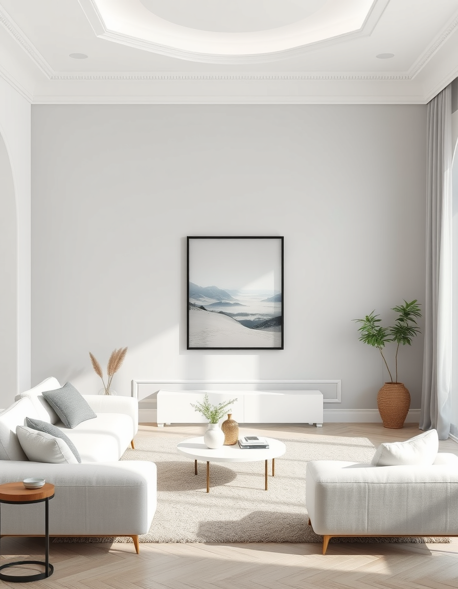 Paint Color idea: room repainted in a new wall color from the photo, accurate paint finish, photorealistic interior render, una sala de estar con paredes pintadas en bl