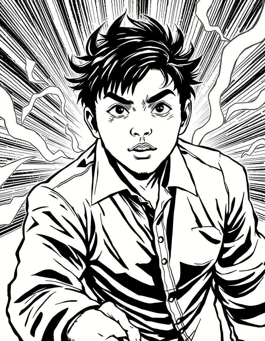 Comic Art idea: comic art, bold ink lines, halftone shading, dynamic composition, ảnh 1 cô gái xinh đẹp , graphic novel illustration, comic panel ready