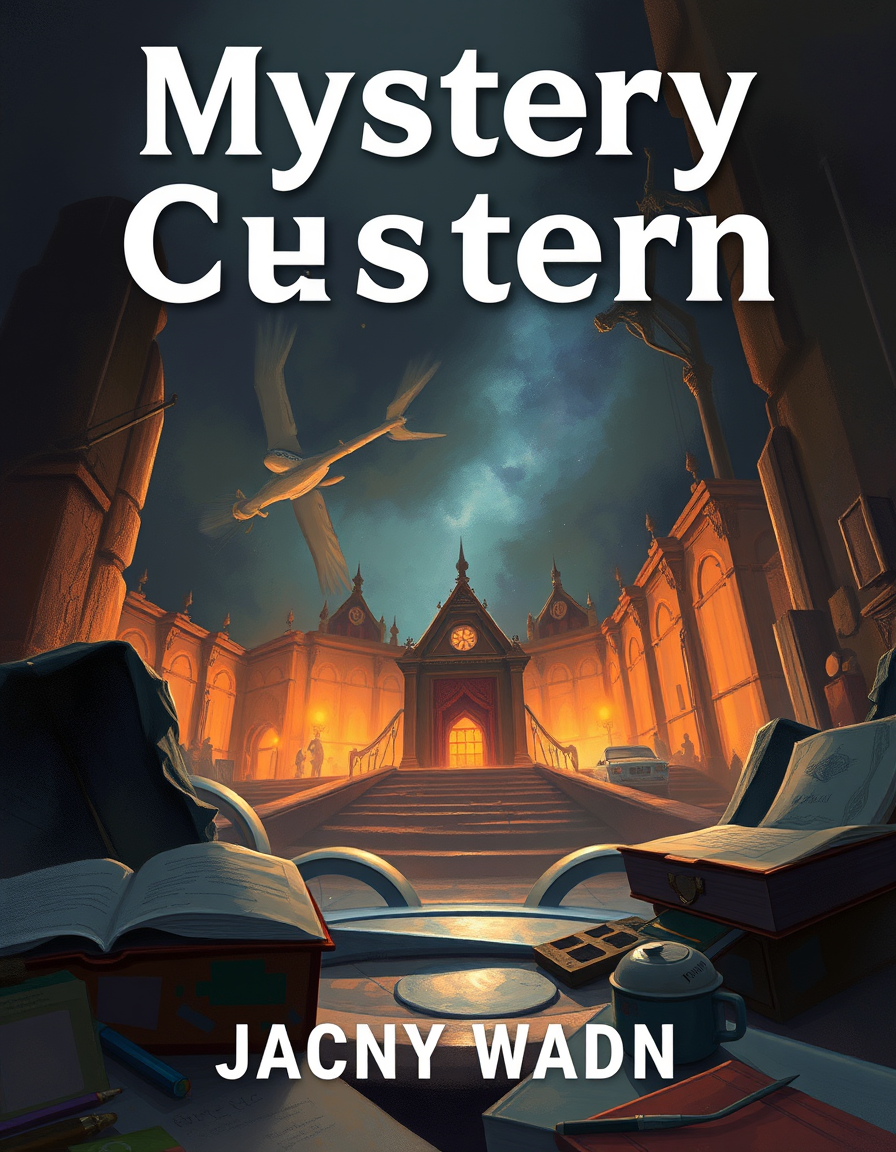 Book Covers idea: cover-ready concept art organized around genre, focal point, and title-safe space, deliberate composition, Mystery Book Cover , polished painting, coh