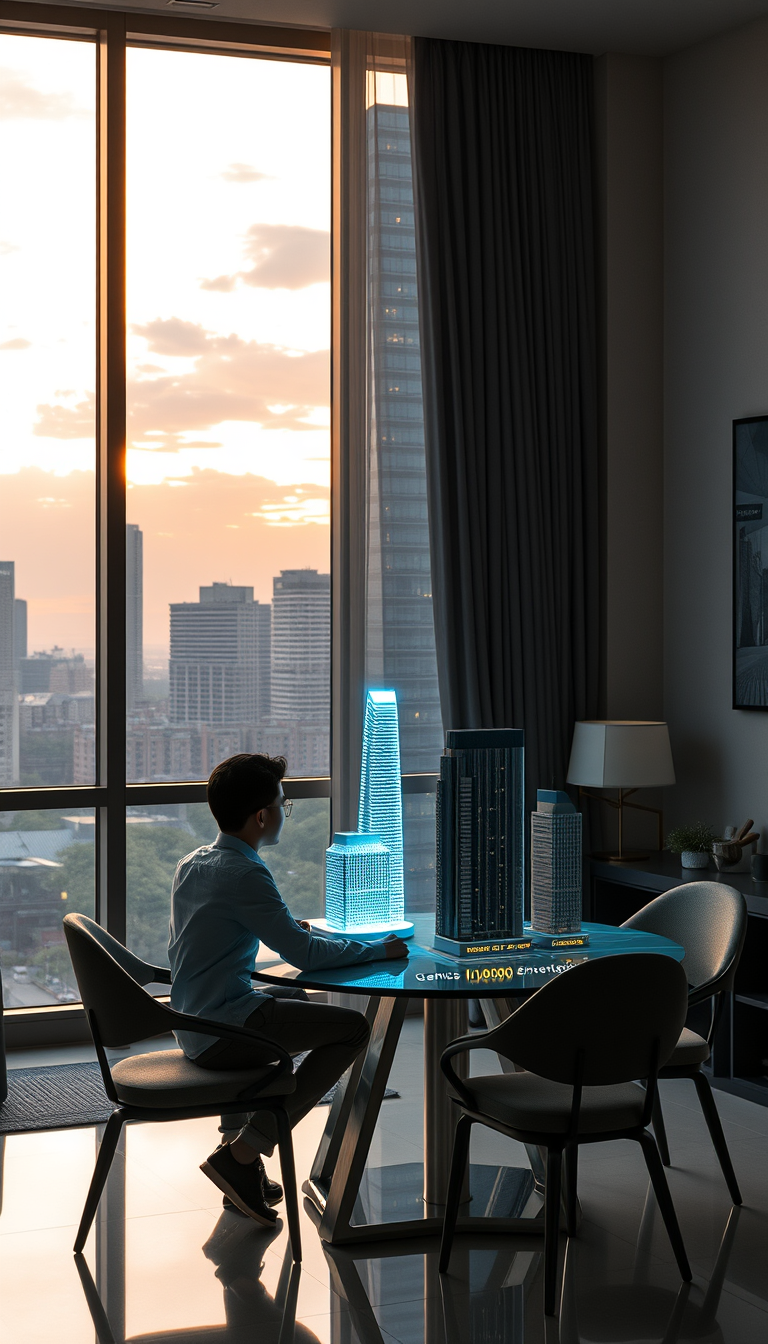 Main painting studio: Habitación amplia, todo el fordo con el salto angel venezolano compartido con un atardecer Caraqueño con las torres de parque central sobre expuestas,