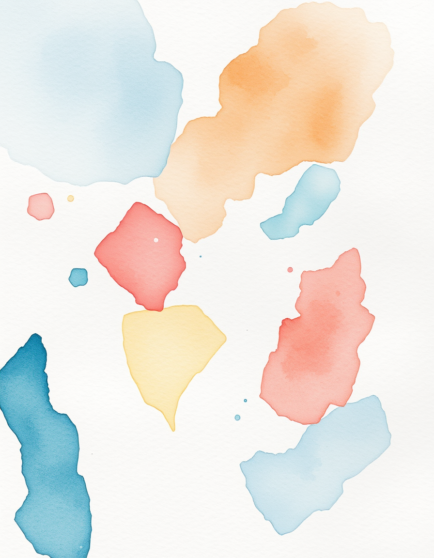 Watercolor idea: watercolor painting, soft transparent washes, wet-on-wet bleeds, paper texture visible, pigne de pin , delicate watercolor illustration, hand-painted