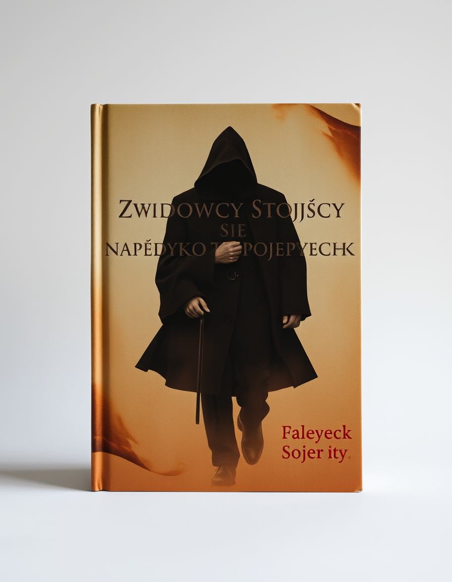 Book Covers idea: book cover composition, vertical 2:3 format, title-ready negative space at top, evocative subject, ZWIADOWCY STOJĄCY NAPRZECIWKO SIE BIE TYTUŁ TO POJE