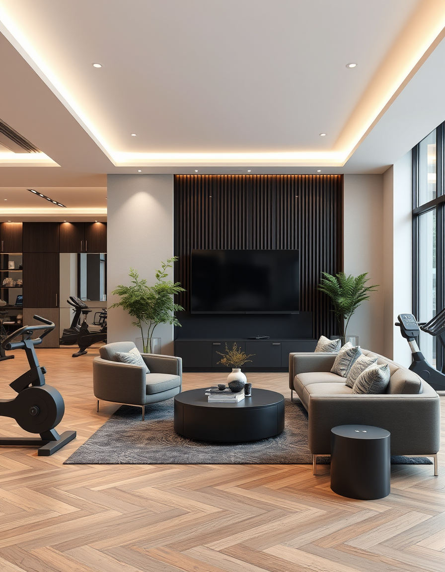Interior Design idea: AI interior design, cohesive furniture layout decor and lighting, photorealistic interior render, AI interior design, cohesive furniture layout decor