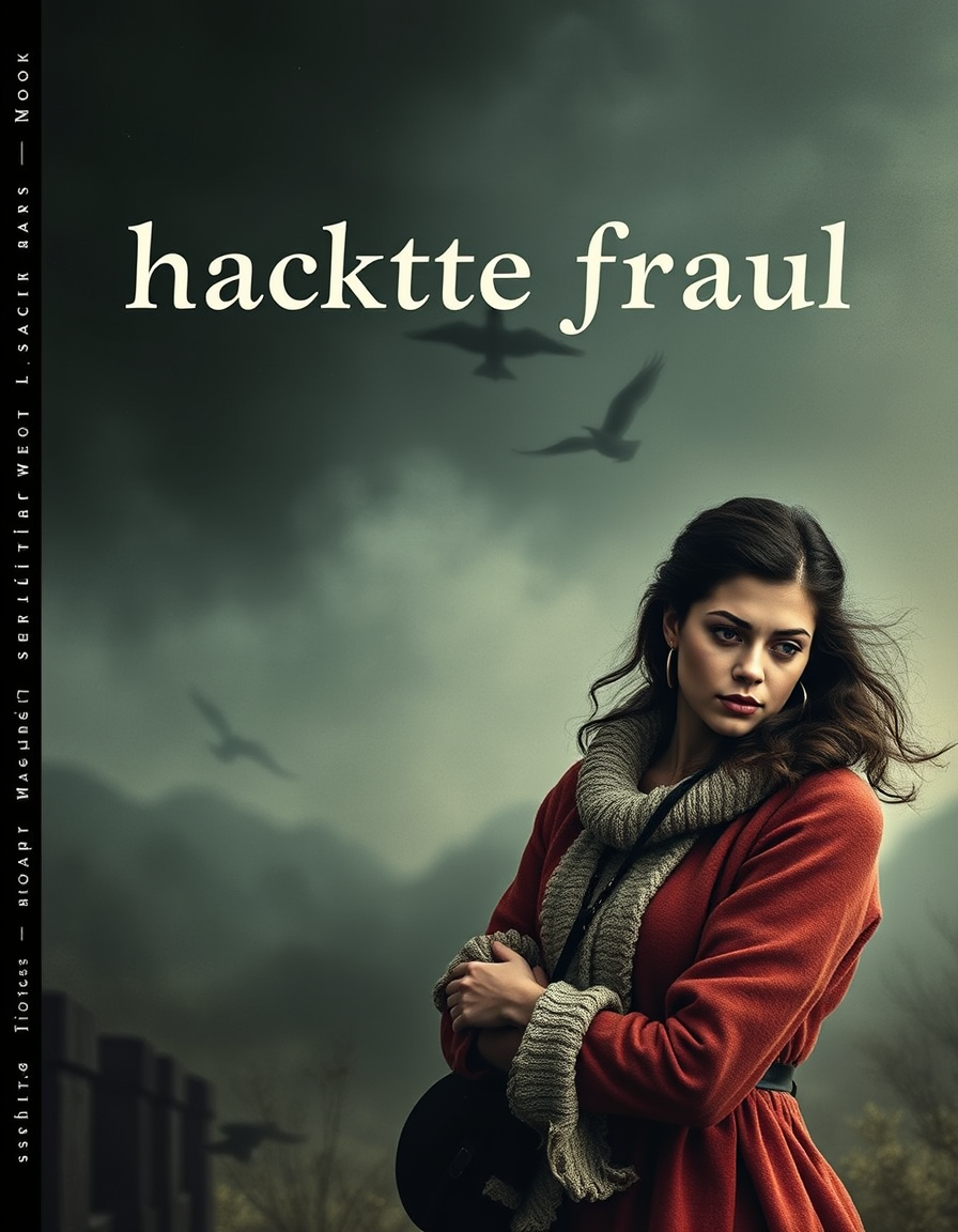 Book Covers idea: book cover composition, vertical 2:3 format, title-ready negative space at top, evocative subject, nackte frau , print-ready book cover, genre-appropr