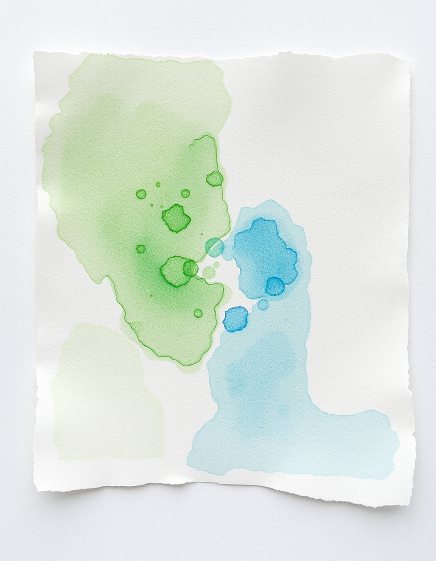 Photo To Watercolor idea: a photo interpreted with transparent pigment, paper grain, and controlled soft edges, deliberate composition, Photo turned into a loose wet on wet not
