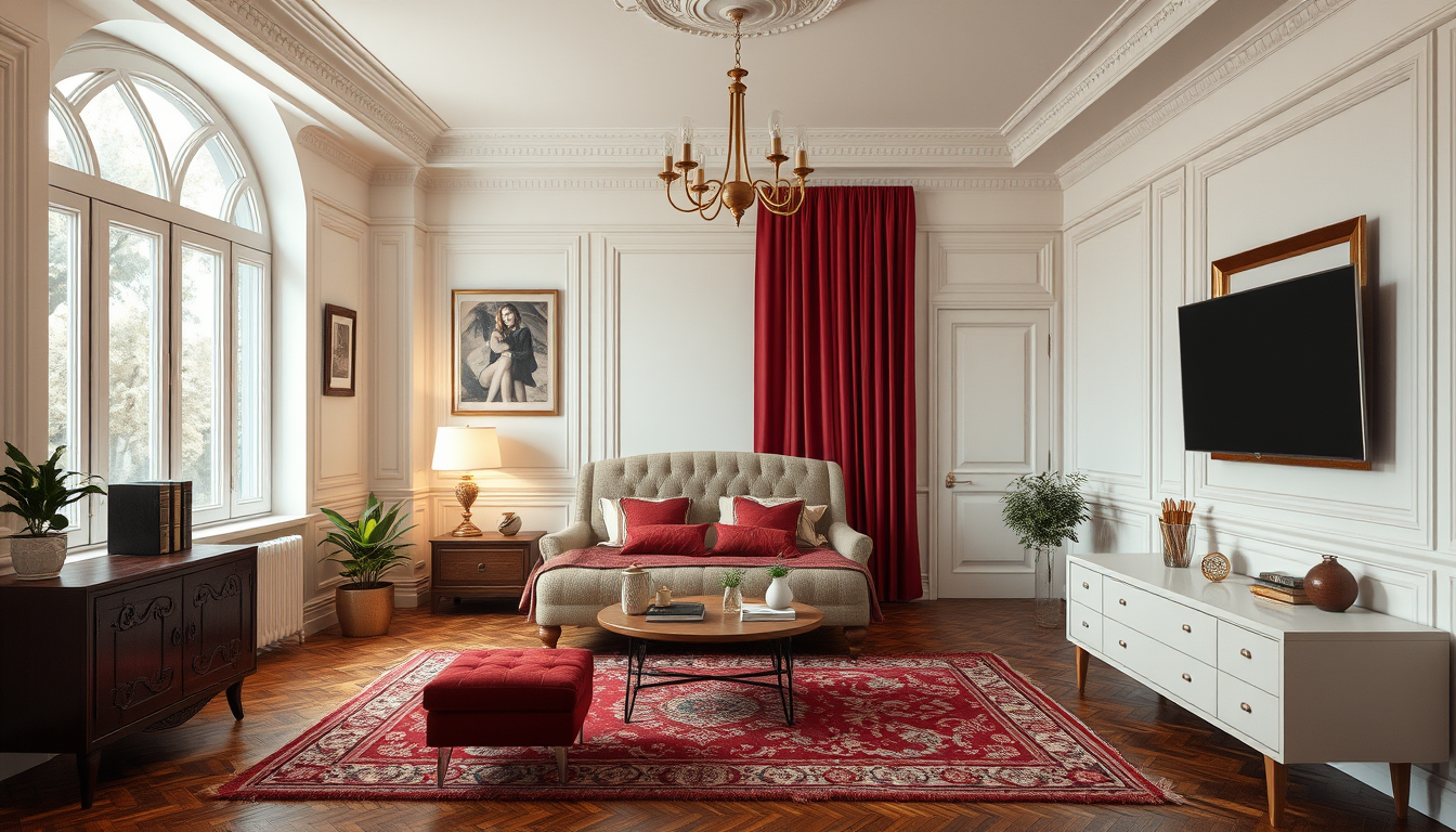 Interior Design idea: AI interior design, cohesive furniture layout decor and lighting, photorealistic interior render, Use the uploaded furniture as visual references. Kee