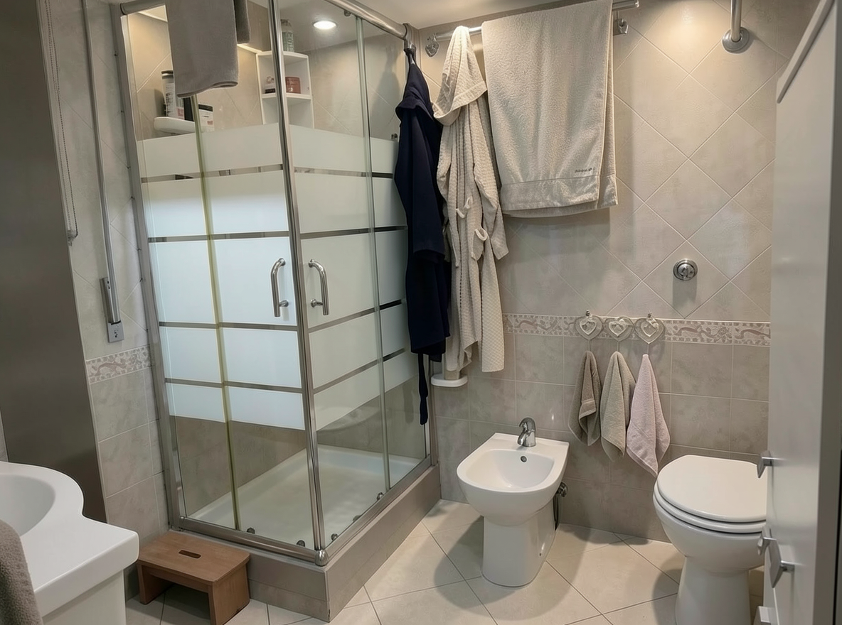 Main redesign studio: Redesign this room in a Modern interior style: clean lines, a neutral palette with bold accents, sleek low-profile furniture, glass and matte-metal su