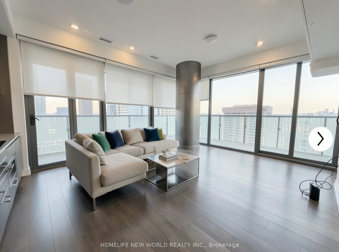 Main redesign studio: Redesign this room in a Modern interior style: clean lines, a neutral palette with bold accents, sleek low-profile furniture, glass and matte-metal su