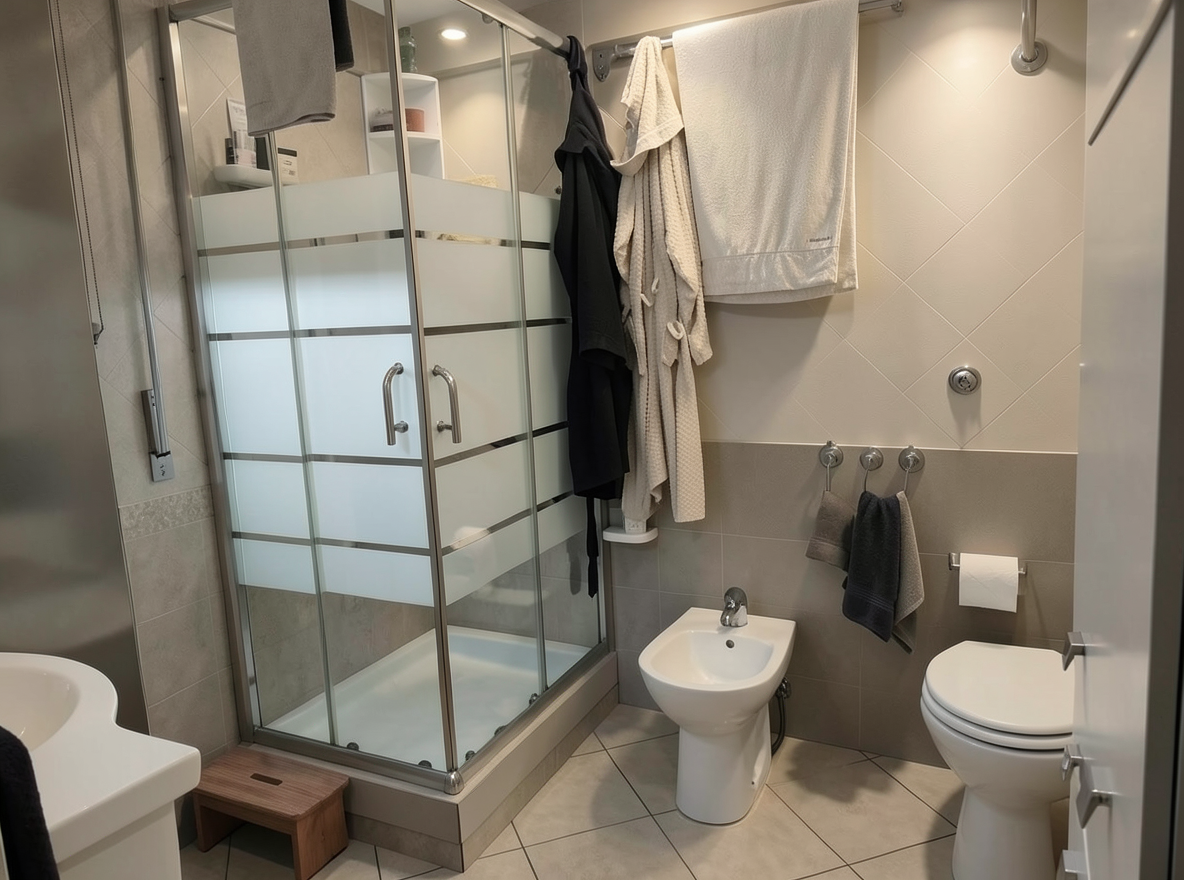 Main redesign studio: Redesign this room in a Modern interior style: clean lines, a neutral palette with bold accents, sleek low-profile furniture, glass and matte-metal su