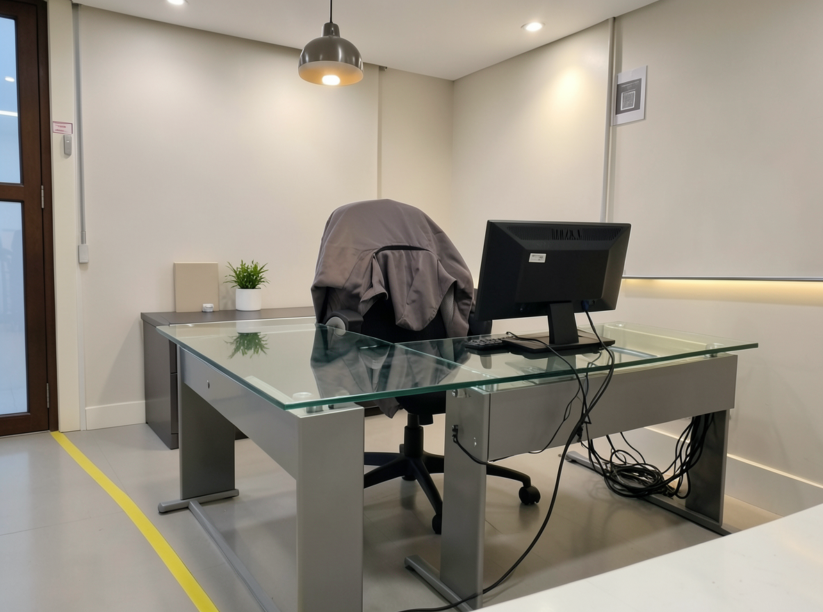 Main redesign studio: Redesign this room in a Modern interior style: clean lines, a neutral palette with bold accents, sleek low-profile furniture, glass and matte-metal su
