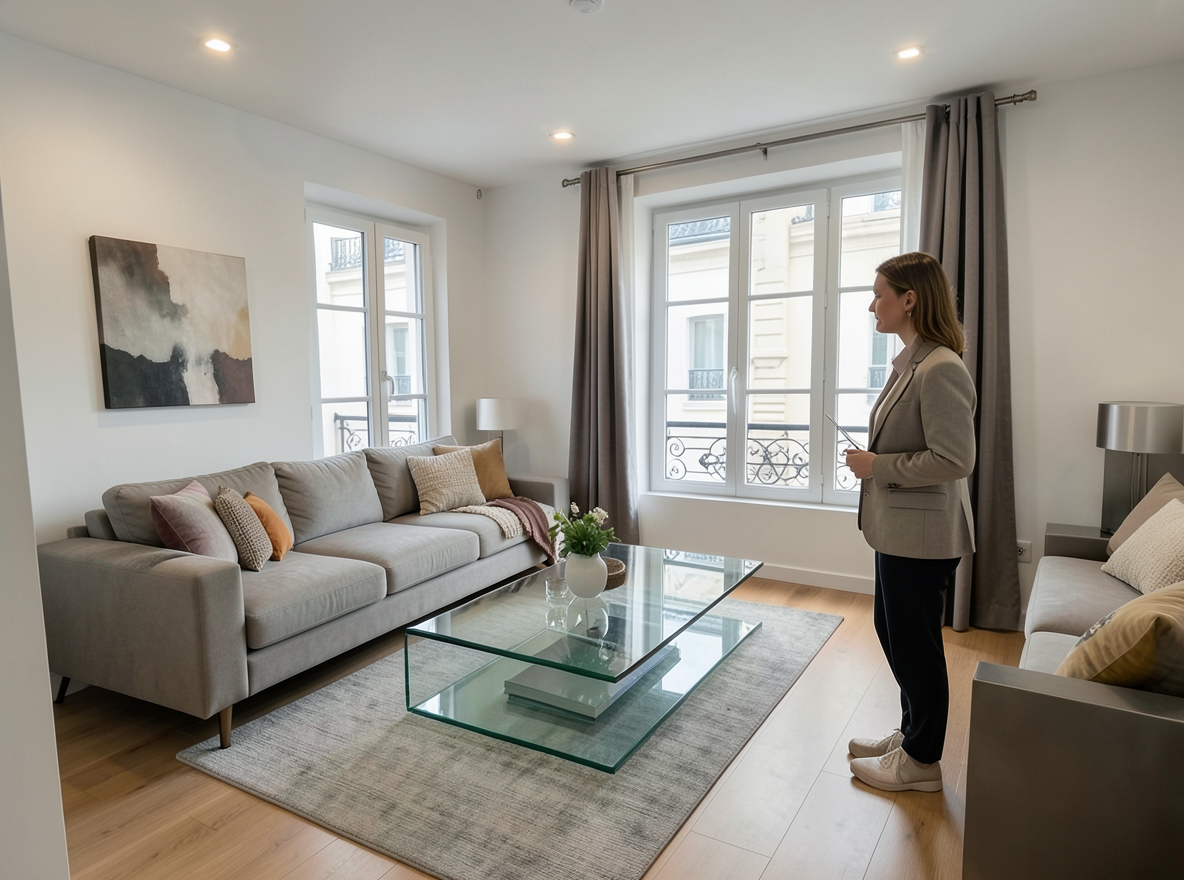 Main redesign studio: Redesign this room in a Modern interior style: clean lines, a neutral palette with bold accents, sleek low-profile furniture, glass and matte-metal su