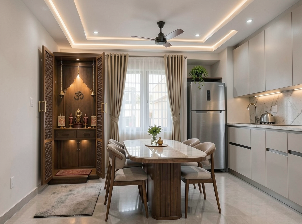Main redesign studio: Redesign this room in a Modern interior style: clean lines, a neutral palette with bold accents, sleek low-profile furniture, glass and matte-metal su