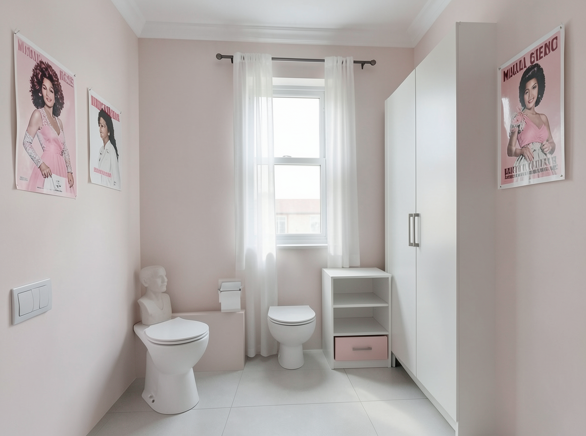 Main redesign studio: Redesign this room in a Minimalist interior style: an uncluttered space, a monochrome neutral palette, a few sculptural pieces, concealed storage, sof