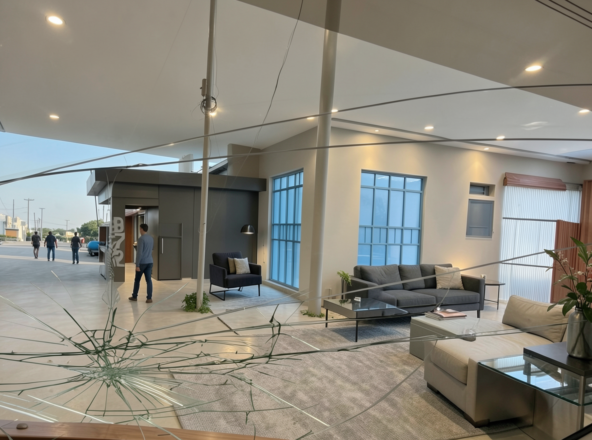 Main redesign studio: Redesign this room in a Modern interior style: clean lines, a neutral palette with bold accents, sleek low-profile furniture, glass and matte-metal su